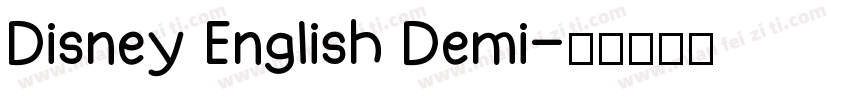 Disney English Demi字体转换